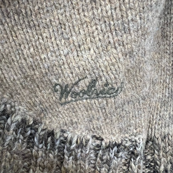 Woolrich 100% lambswool sweater cardigan size M - Picture 7 of 9